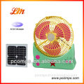 9" Mini solar table fan with radio
